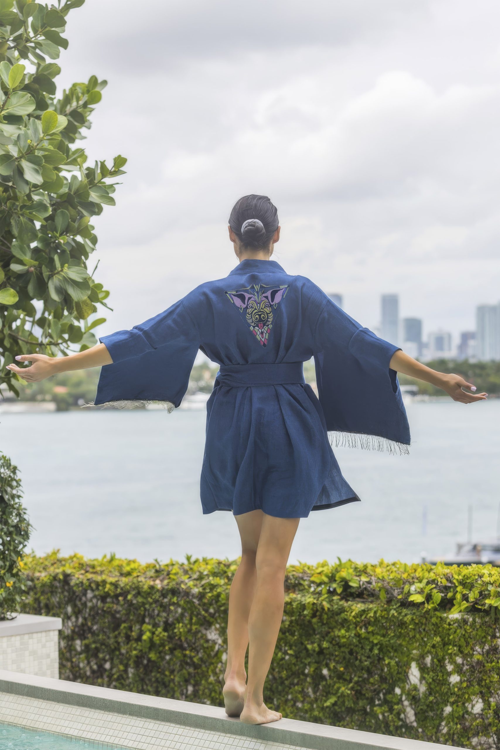Pig Zodiac Kimono
