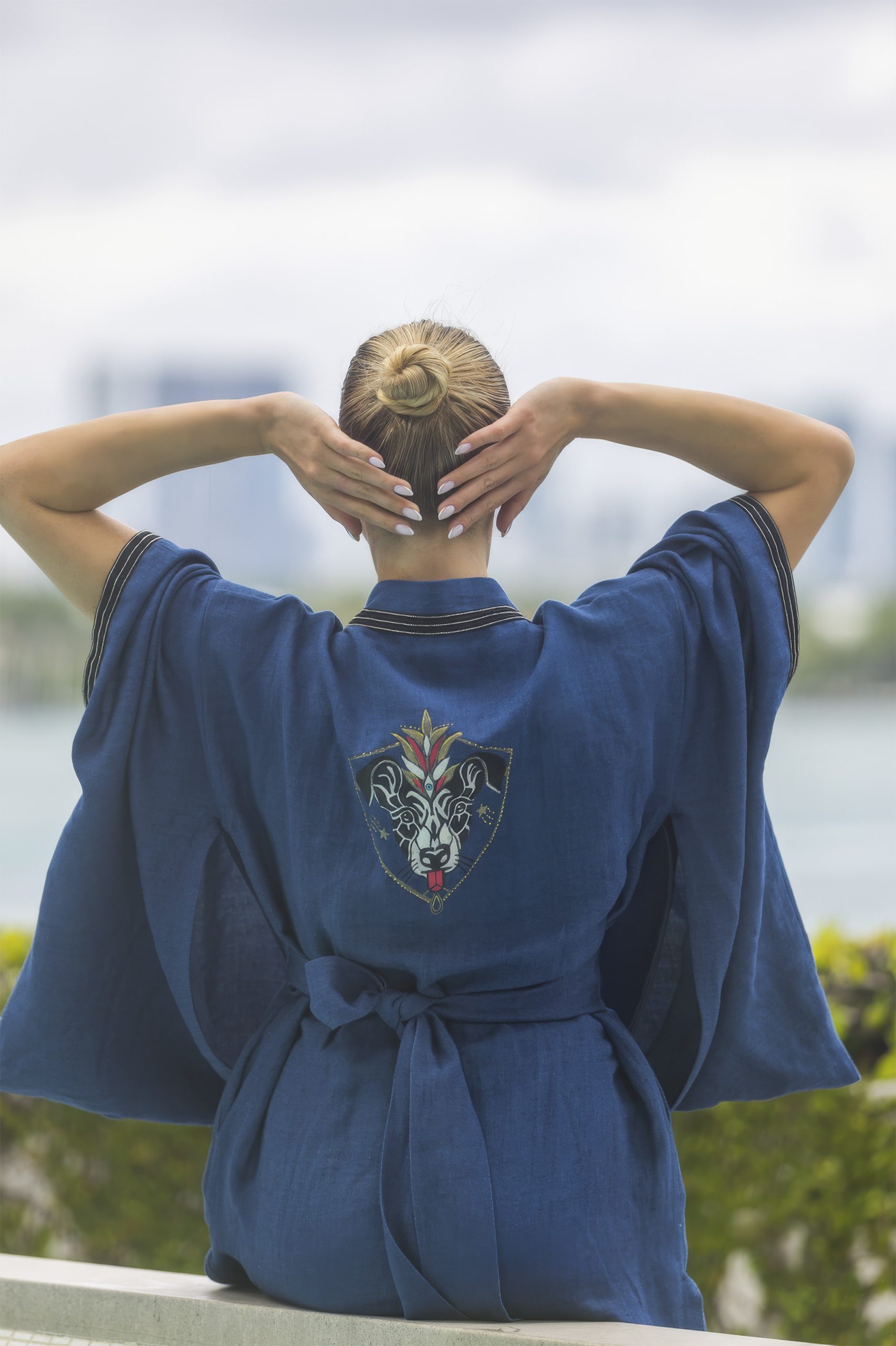 Dog Zodiac Kimono