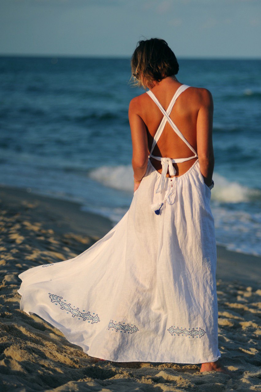 POSITANO Linen Dress - Image 2